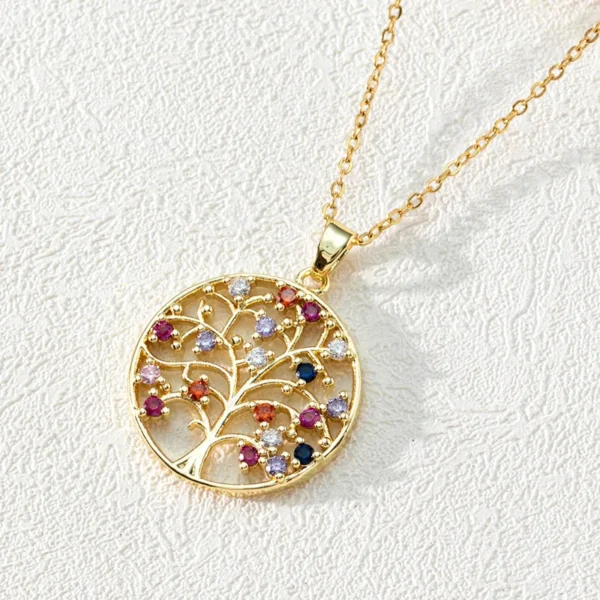 collier arbre de vie gaia elegane