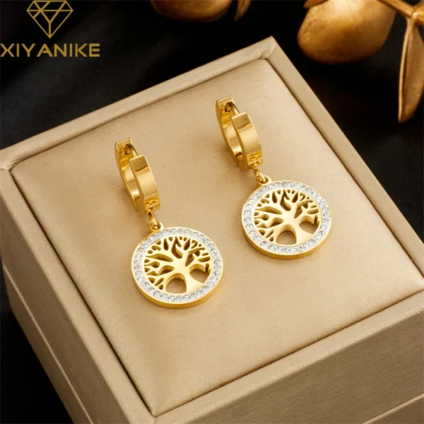 boucles d’oreilles arbre de vie