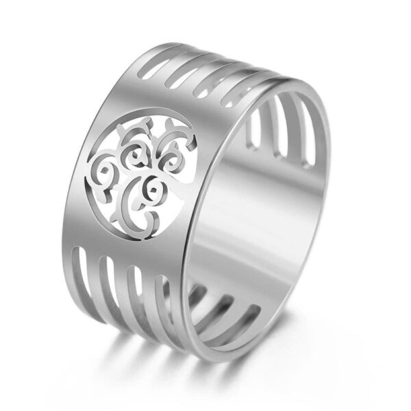 bague arbre de vie design argent