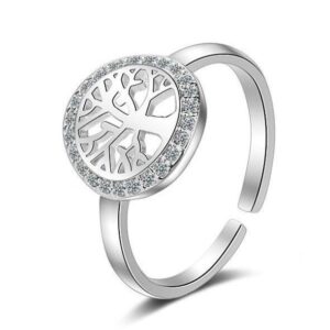bague arbre de vie femme en argent sterling 925