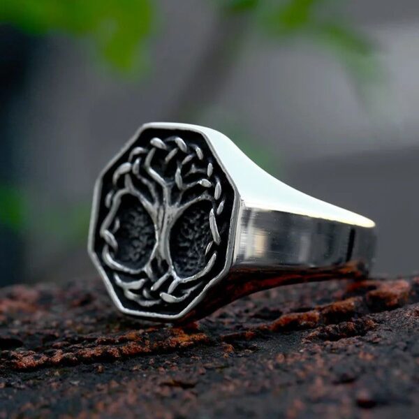 bague arbre de vie homme authentique