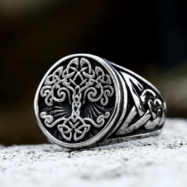bague arbre de vie homme nordique