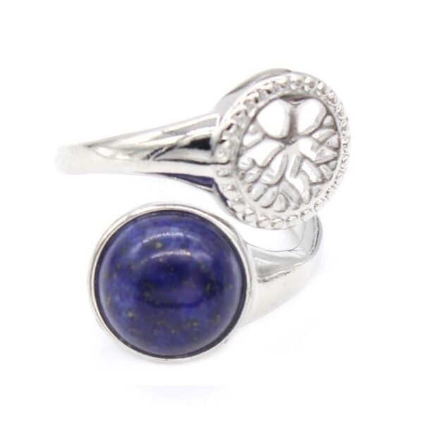 bague arbre de vie lapis lazuli