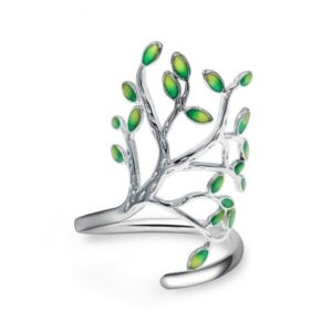 bague arbre de vie original argenté