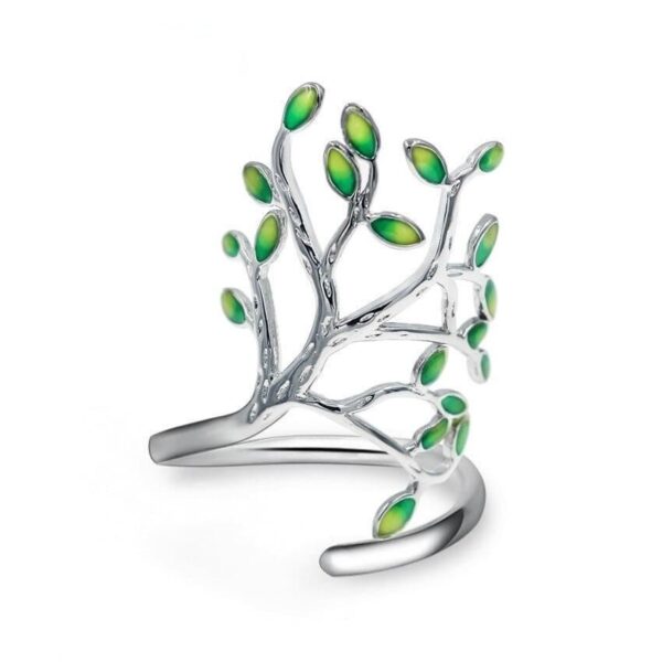 bague arbre de vie original argenté