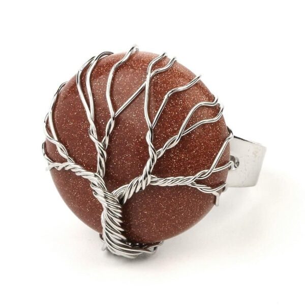 bague arbre de vie sable marron