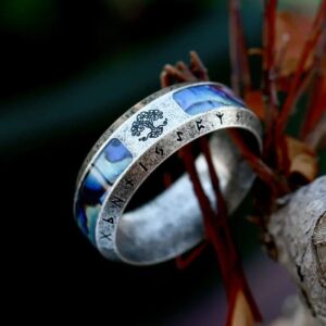 bague arbre de vie viking fantaisie