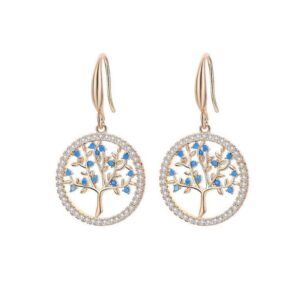 boucles d’oreilles arbre de vie chic or