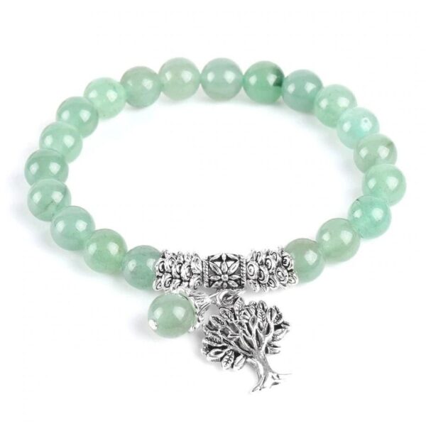 bracelet arbre de vie aventurine verte