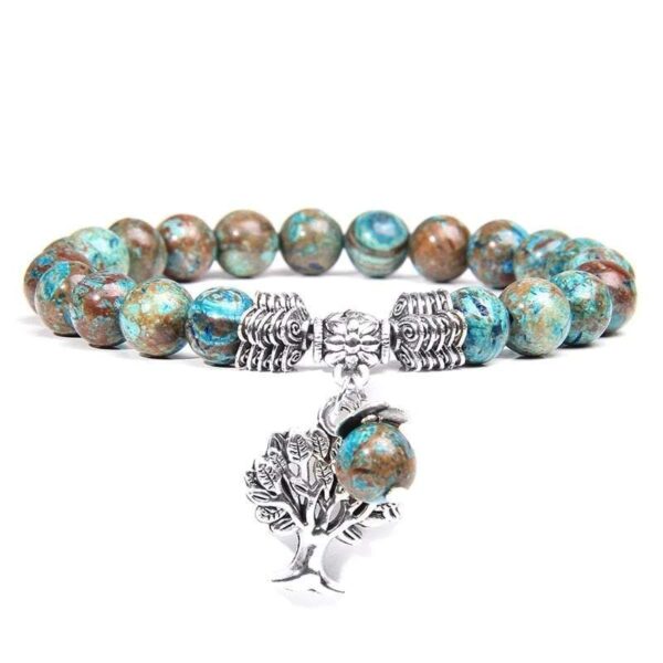 bracelet arbre de vie cyanite brésilienne