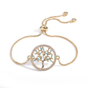 bracelet arbre de vie or