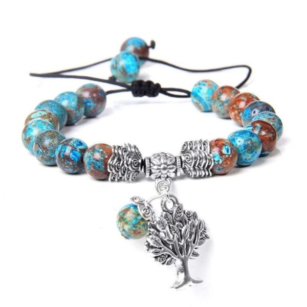 bracelet arbre de vie pierre cyanite