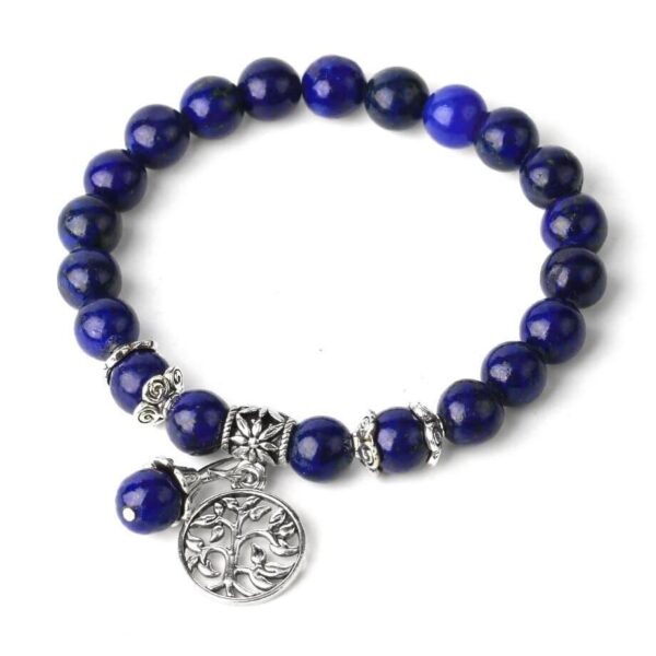 bracelet arbre de vie pierre lapis-lazuli