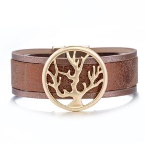 bracelet manchette arbre de vie femme