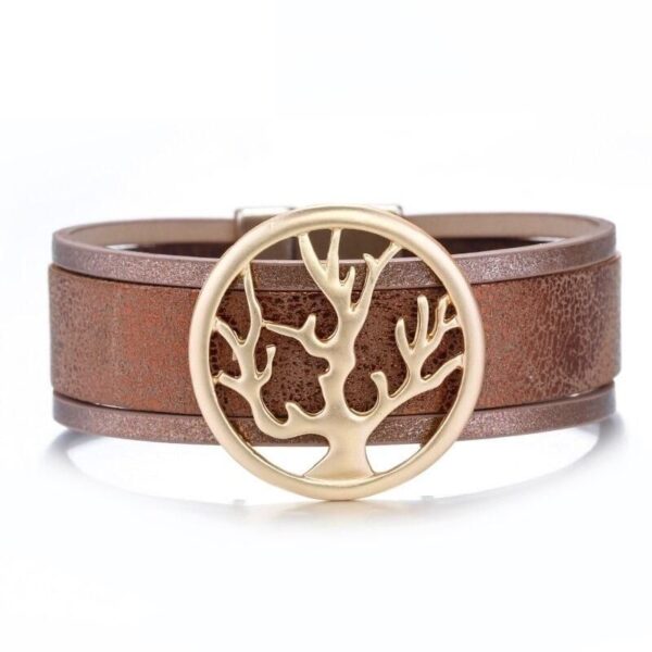 bracelet manchette arbre de vie femme