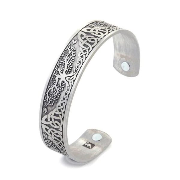 bracelet manchette viking arbre de vie