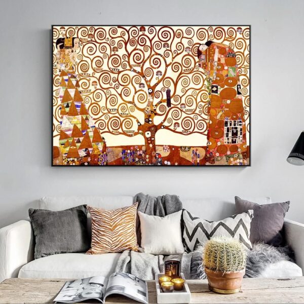 oeuvre d'art arbre de vie Klimt