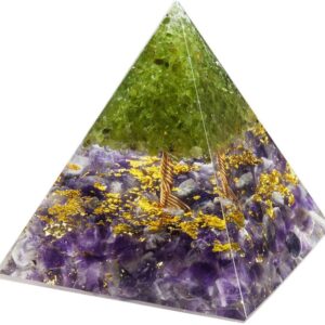 orgonite arbre de vie amethyste