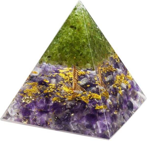 orgonite arbre de vie amethyste