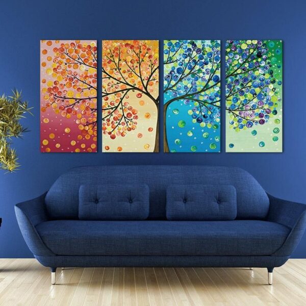 tableau arbre de vie coloré