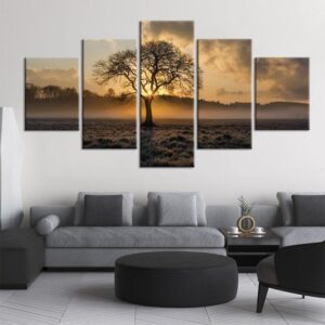 tableau arbre de vie lever de soleil